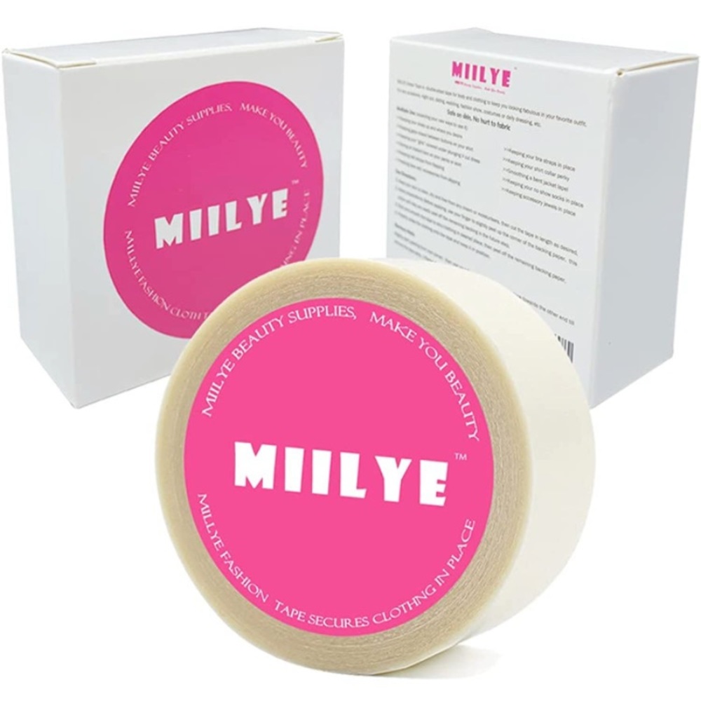 MIILYE Double Sided Skin Tape, Body and Clothing Friendly Self-Adhesive Tape
